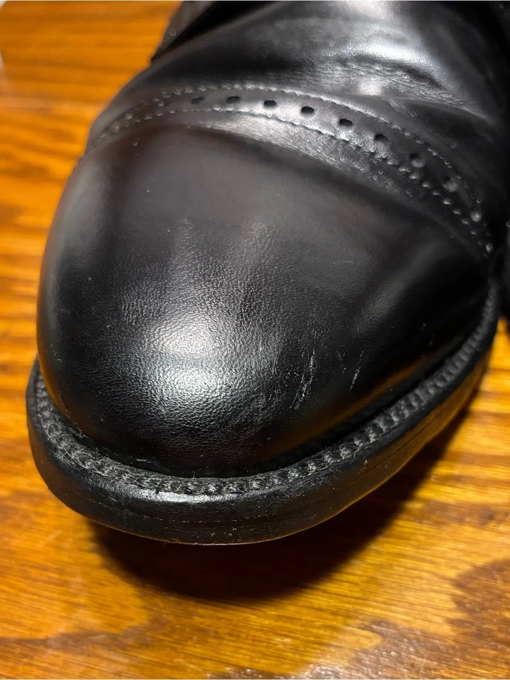 Allen Edmonds Clifton USA Made Cap Toe Derby Oxford Shoes Black Leather Men’s 11